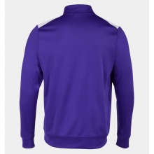 Joma Pullover Championship VII Sweatshirt (Half-Zip, Fleece-Futter) violett/weiss Herren