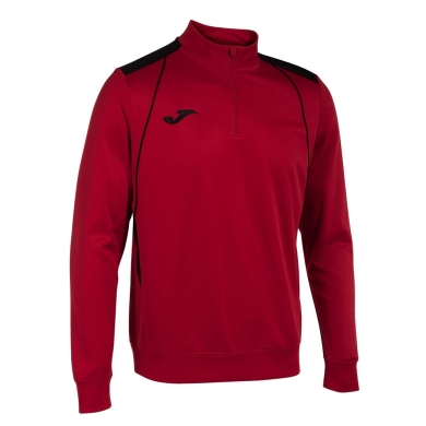 Joma Pullover Championship VII Sweatshirt (Half-Zip, Fleece-Futter) rot/schwarz Herren