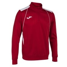 Joma Pullover Championship VII Sweatshirt (Half-Zip, Fleece-Futter) rot/weiss Herren