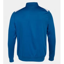 Joma Pullover Championship VII Sweatshirt (Half-Zip, Fleece-Futter) royalblau/weiss Herren