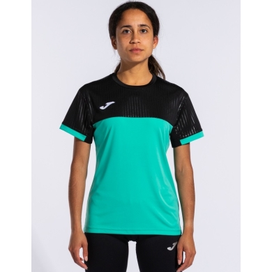 Joma Tennis-Shirt Montreal (100% Polyester) grün/schwarz Damen