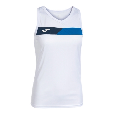 Joma Tennis-Tank Court Ärmellos (optimale Bewegungsfreiheit) weiss/königsblau Damen