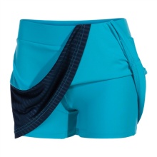 Joma Tennisrock Montreal (mit Innenhose, optimale Bewegungsfreiheit) türkis/marineblau Damen