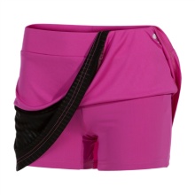 Joma Tennisrock Montreal (mit Innenhose, optimale Bewegungsfreiheit) rosa/schwarz Damen