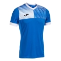 Joma Trainings-Tshirt Eco Supernova (V-Ausschnitt, leicht, bequem) royalblau/weiss Herren