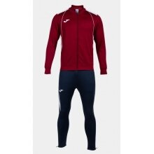 Joma Trainingsanzug Championship VII (Jacke und Hose) weinrot/weiss/marineblau Herren