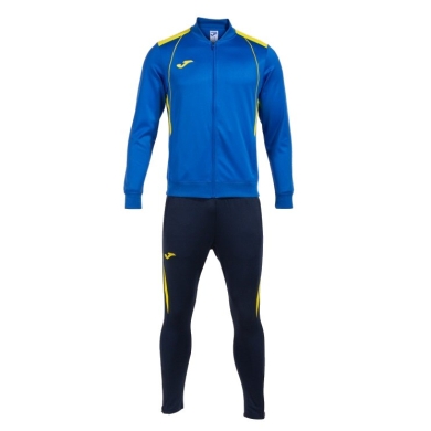 Joma Trainingsanzug Championship VII (Jacke und Hose) royalblau/gelb/marineblau Herren