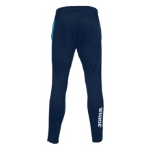 Joma Trainingshose Eco Championship (optimale Bewegungsfreiheit, elastischer Bund mit Kordelzug) lang marineblau/türkis Herren