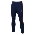 Joma Trainingshose Eco Championship (optimale Bewegungsfreiheit, elastischer Bund mit Kordelzug) lang marineblau/orange Herren