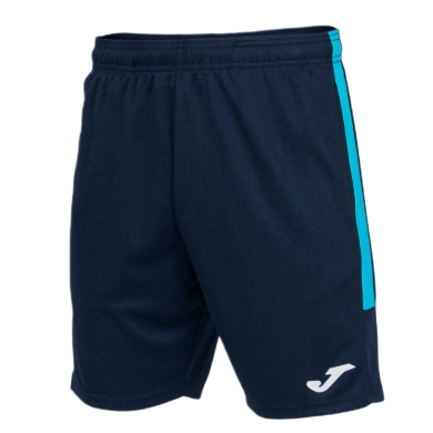 Joma Trainingshose Eco Championship Bermuda (optimale Bewegungsfreiheit, elastischer Bund mit Kordelzug) kurz marineblau/türkis Herren