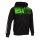 Joma Trainingsjacke Eco Supernova Full Zip mit Kapuze (rec. Polyester, weiches Material) schwarz/grün Herren