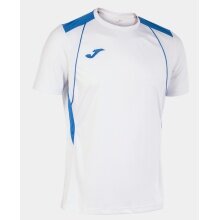 Joma Sport-Tshirt Championship VII (leicht, atmungsaktiv) weiss/royalblau Herren