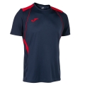 Joma Sport-Tshirt Championship VII (leicht, atmungsaktiv) marineblau/rot Herren