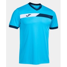 Joma Tennis-Tshirt Court (V-Ausschnitt) hellblau Herren