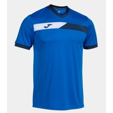 Joma Tennis-Tshirt Court (V-Ausschnitt) royalblau Herren