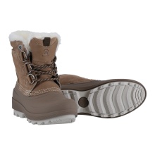 Kamik Winterstiefel Lauren Low (Leder, wasserdicht) - Made in Canada - fossilbraun Damen