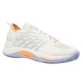 KSwiss Tennisschuhe Hypercourt Supreme 2 HB Clay/Sandplatz weiss/violett/peach Damen