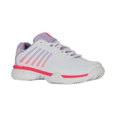 KSwiss Tennisschuhe Hypercourt Express 2 HB Clay/Sandplatz 2025 weiss/orchid/pink Damen