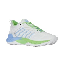 KSwiss Tennisschuhe Hypercourt Supreme 2 HB Clay/Sandplatz weiss/grün/blau Damen