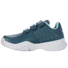 KSwiss Tennisschuhe Court Express Omni KLETT Allcourt tealblau/weiss Kleinkinder