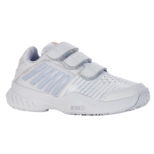 KSwiss Tennisschuhe Court Express Omni KLETT Allcourt weiss/violett/peach Kleinkinder