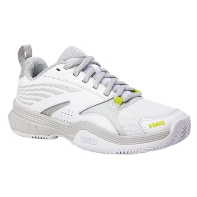 KSwiss Tennisschuhe Speedex HB Clay/Sandplatz - weiss/grau/limegrün Damen