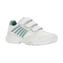 KSwiss Tennisschuhe Court Express Klett Allcourt weiss/blau Kleinkinder