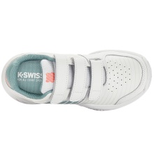 KSwiss Tennisschuhe Court Express Klett Allcourt weiss/blau Kleinkinder