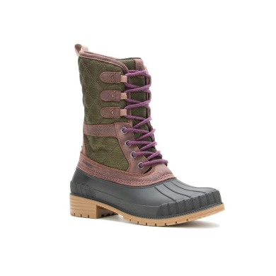 Kamik Winterstiefel Sienna 3 (Leder, wasserdicht, Made in Canada) olivegrün Damen