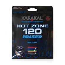 Karakal Squashsaite Hot Zone Braided 120 (Power+Kontrolle) 1.20mm schwarz 11m Set