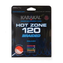 Karakal Squashsaite Hot Zone Braided 120 (Power+Kontrolle) 1.20mm orange 11m Set