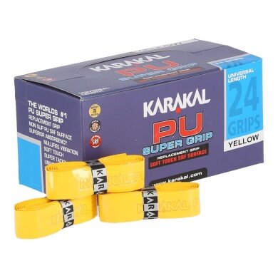 Karakal Basisband PU Super Grip 1.8mm gelb 24er Box