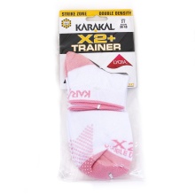 Karakal Indoorsocke X2+ Trainer weiss/rose - 1 Paar