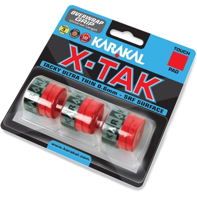 Karakal Overgrip X-Tak 0.6mm rot 3er