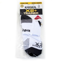 Karakal Indoorsocke X2+ Trainer weiss/schwarz - 1 Paar