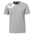 Kempa Sport-Tshirt Core 2.0 Basic (100% Baumwolle) grau Herren