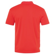 Kempa Sport-Polo Poly (100% Polyester) rot Herren