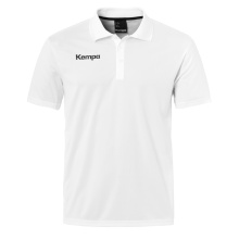 Kempa Sport-Polo Poly (100% Polyester) weiss Herren