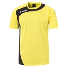 Kempa Sport-Tshirt Peak (100% Polyester+Mesh) gelb Herren