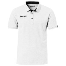 Kempa Sport/Freizeit-Polo Prime weiss/schwarz Herren