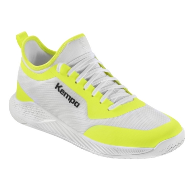 Kempa Hallen-Indoorschuhe Kourtfly (Handball) weiss/neongelb Kinder