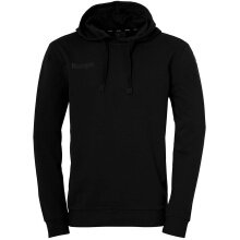 Kempa Kapuzenpullover Hoodie (angenehmer Tragekomfort) schwarz Herren