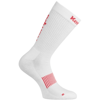 Kempa Indoorsocke Logo Classic weiss/rot - 1 Paar