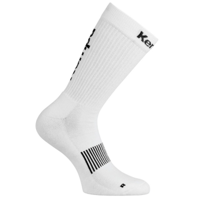 Kempa Indoorsocke Logo Classic weiss/schwarz - 1 Paar