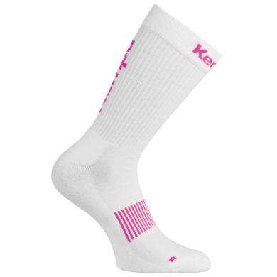 Kempa Indoorsocke Logo Classic weiss/pink - 1 Paar