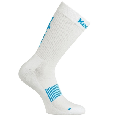 Kempa Indoorsocke Logo Classic weiss/kempablau - 1 Paar