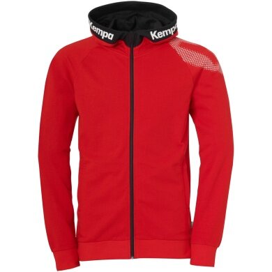 Kempa Kapuzenjacke (Hoodie) Full Zip Core 26 rot Herren