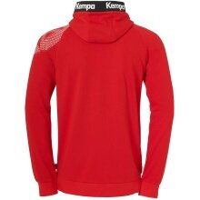 Kempa Kapuzenjacke (Hoodie) Full Zip Core 26 rot Herren