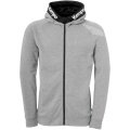 Kempa Kapuzenjacke (Hoodie) Full Zip Core 26 grau Herren