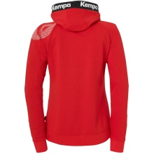 Kempa Kapuzenjacke (Hoodie) Full Zip Core 26 rot Damen